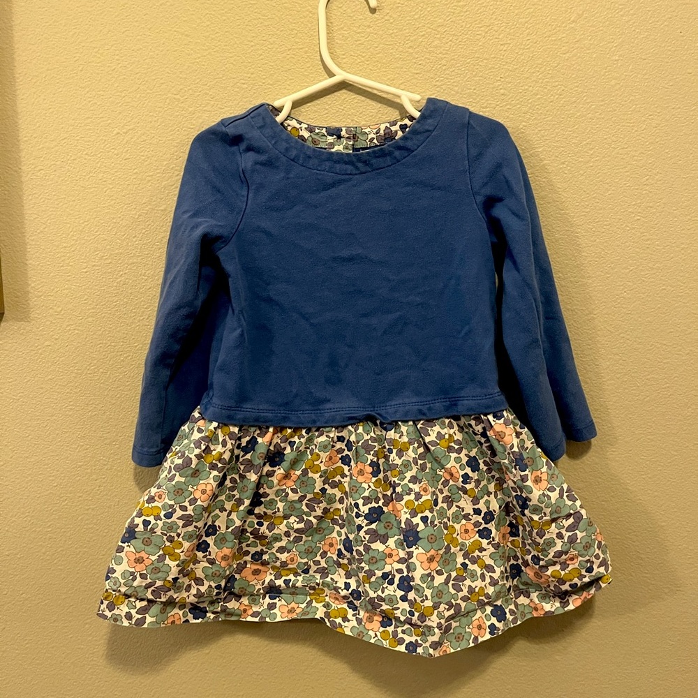 Mini Boden flowered shirt dress